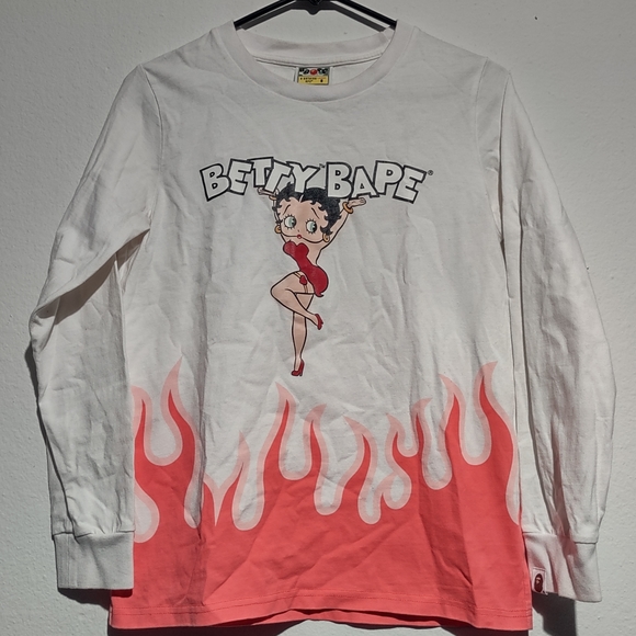 Rare collab bape Long sleeve t shirt